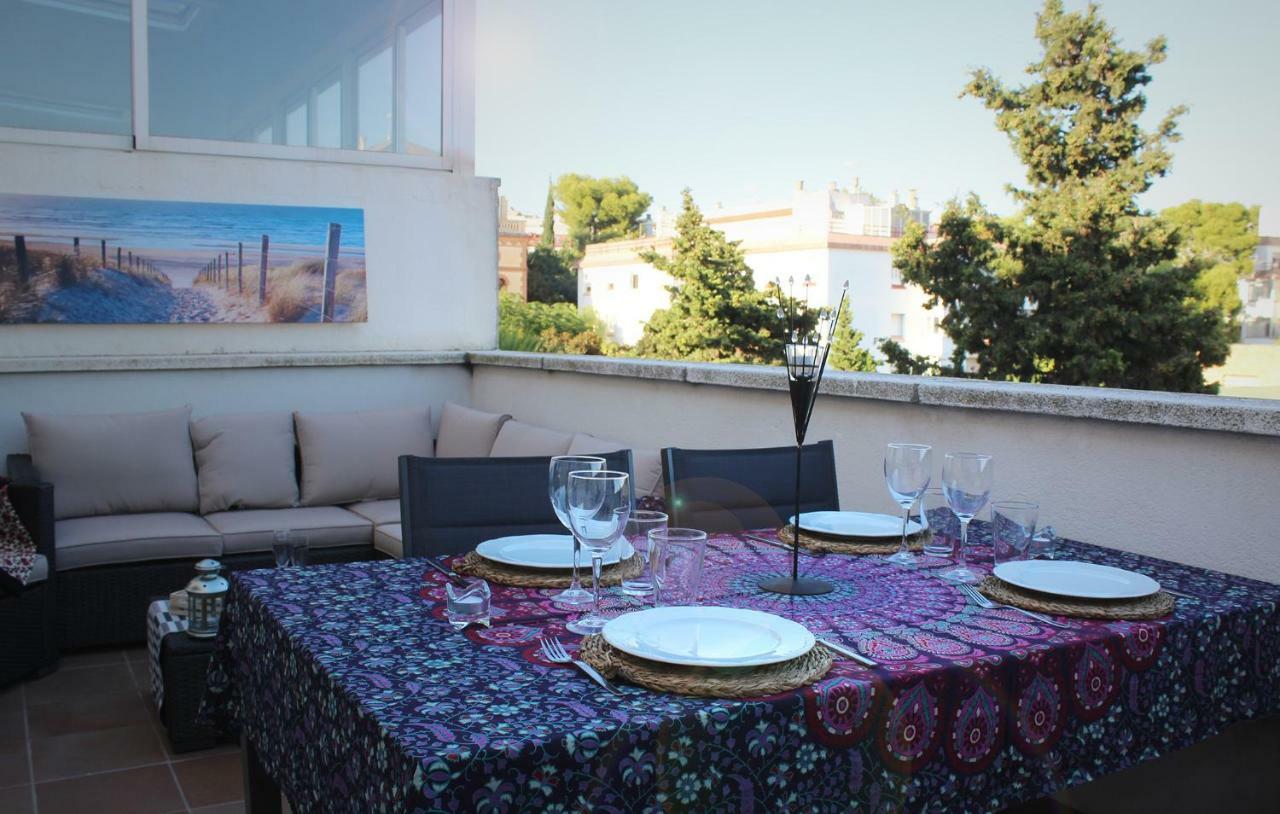Sitges Ático 2 min a Playa San Sebastían Apartamento Exterior foto
