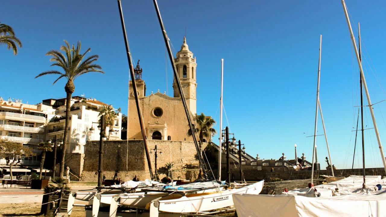 Sitges Ático 2 min a Playa San Sebastían Apartamento Exterior foto